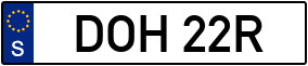 Trailer License Plate